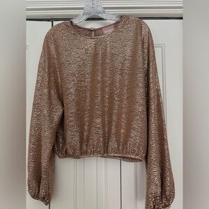 Show Me Your Mumu Gold top, size L